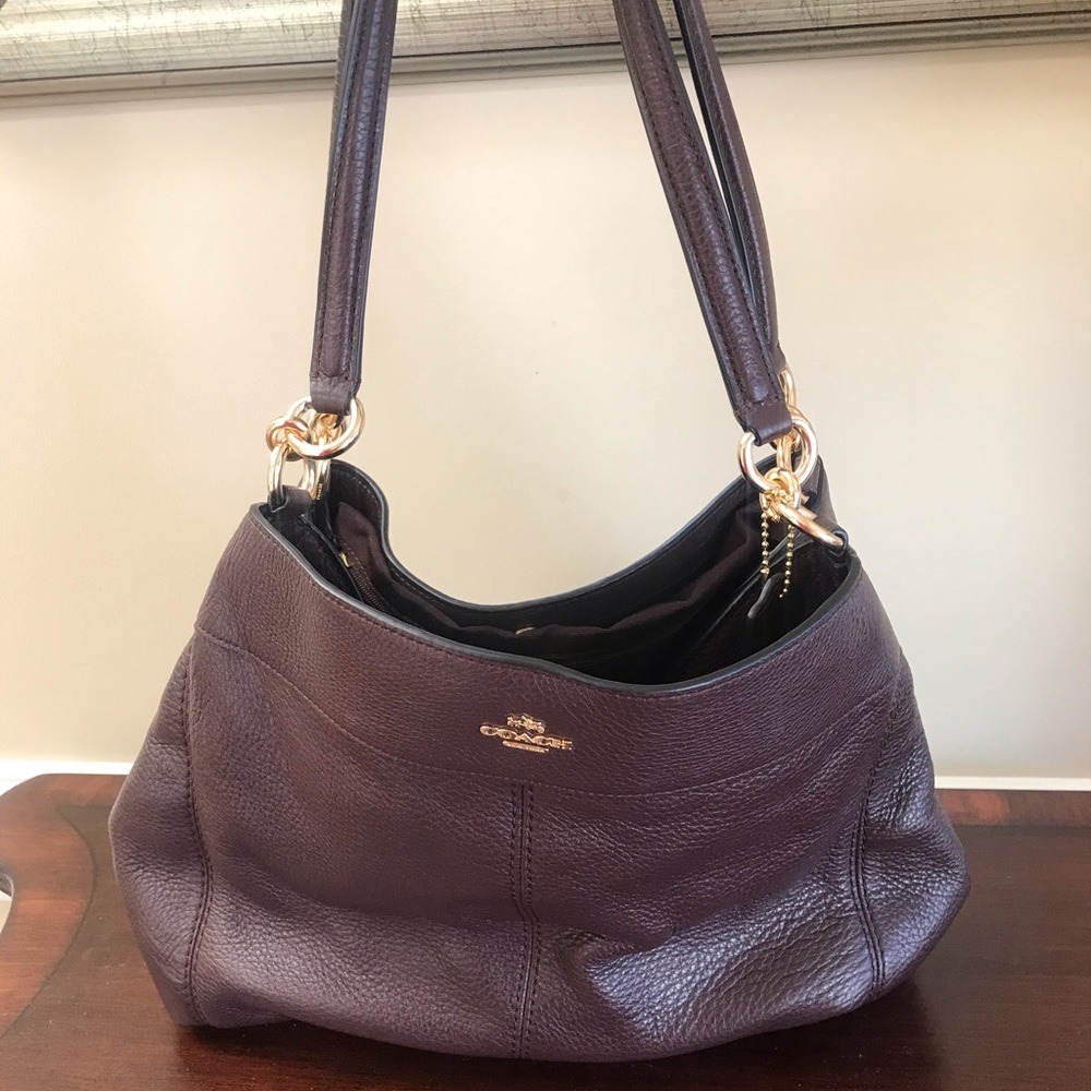 NWT Dark Plum Coach Purse